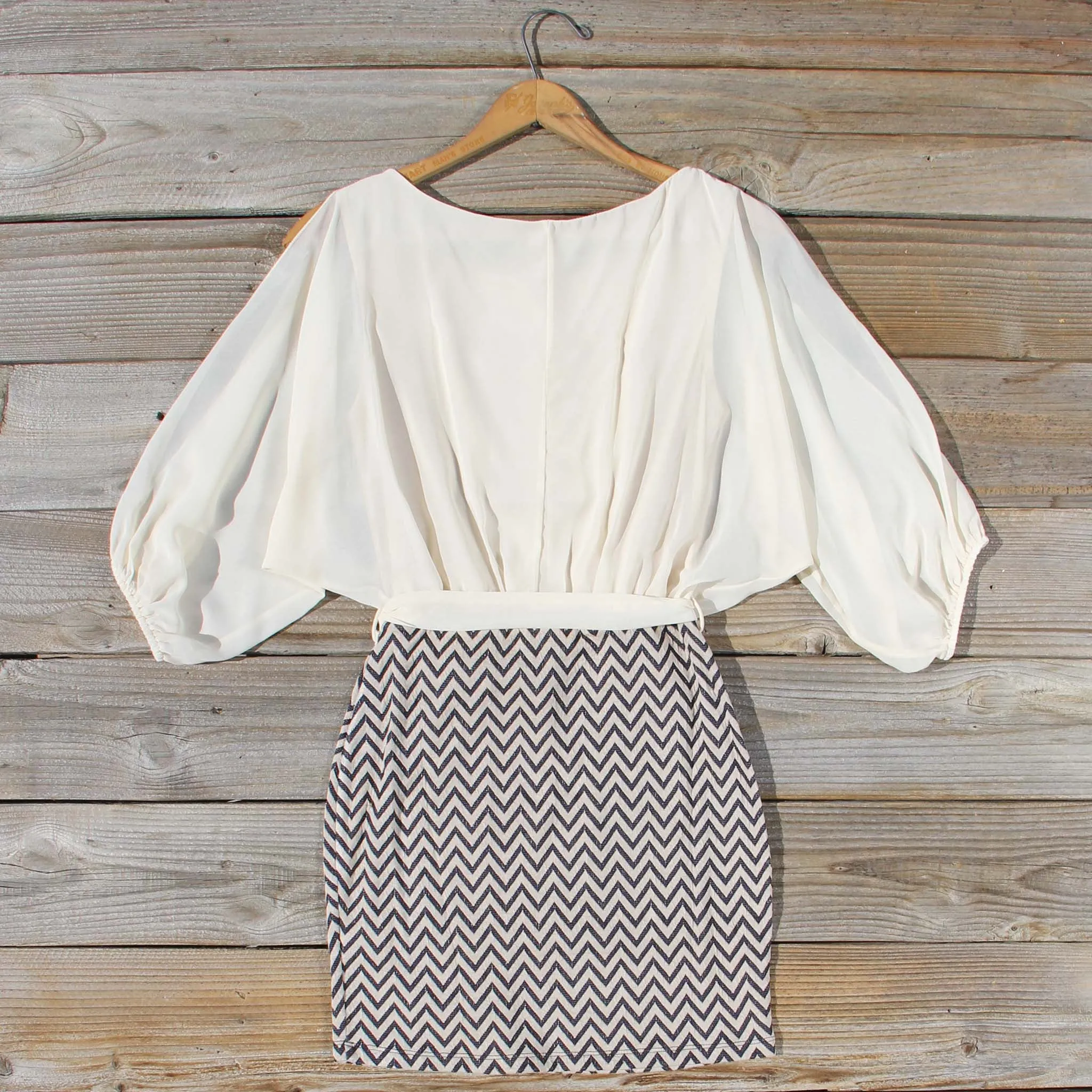 Fall Skies Chevron Dress