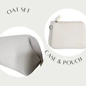 Heat Defense Cosmetic Case & Pouch Set (Oat) 20% less