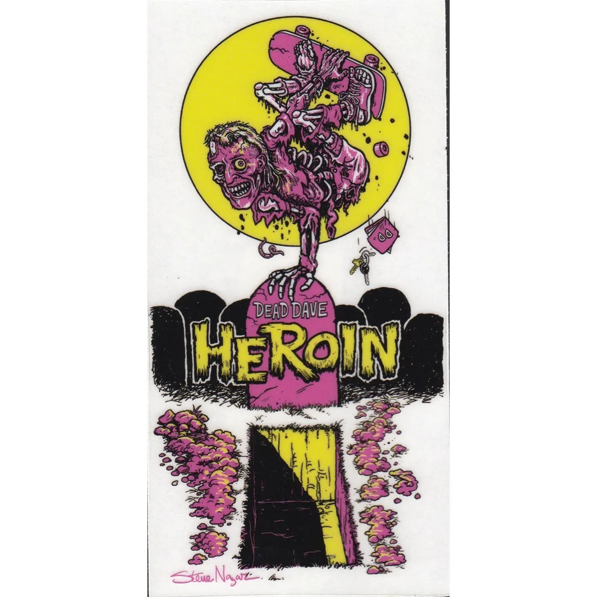 Heroin - Shellbound 6" Sticker