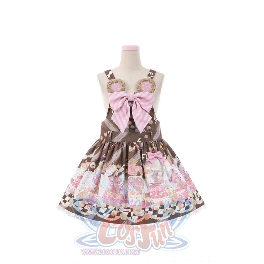 Sweet Girl Lolita Low Waist Strap Dress
