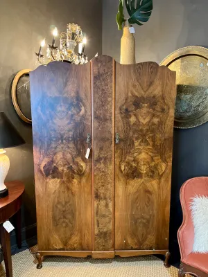 Vintage Burlwood Armoire